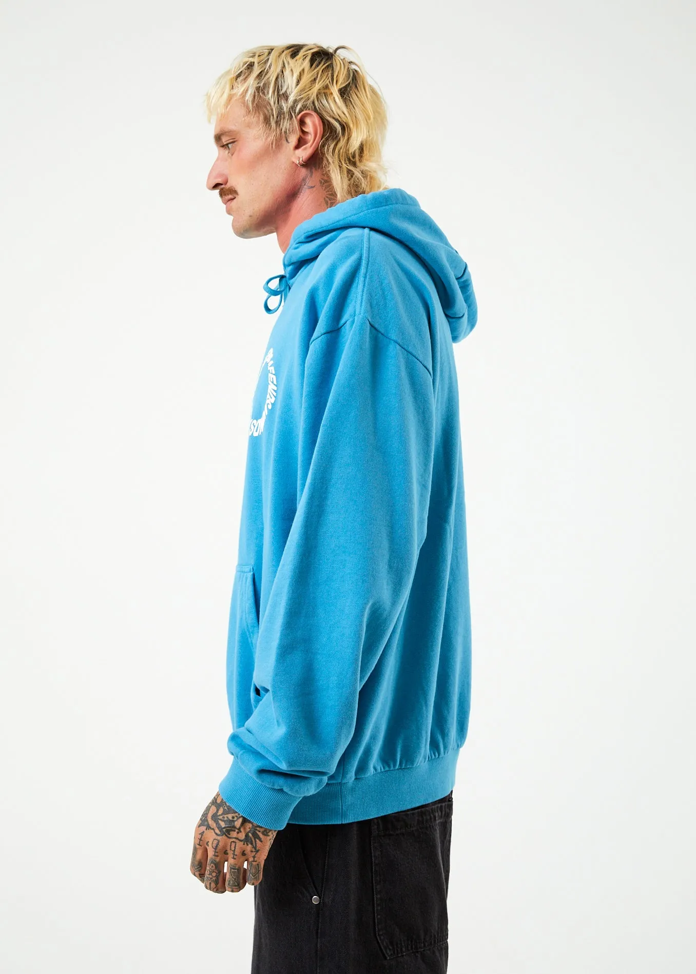 AFENDS Mens Vortex - Hoodie - Dark Teal
