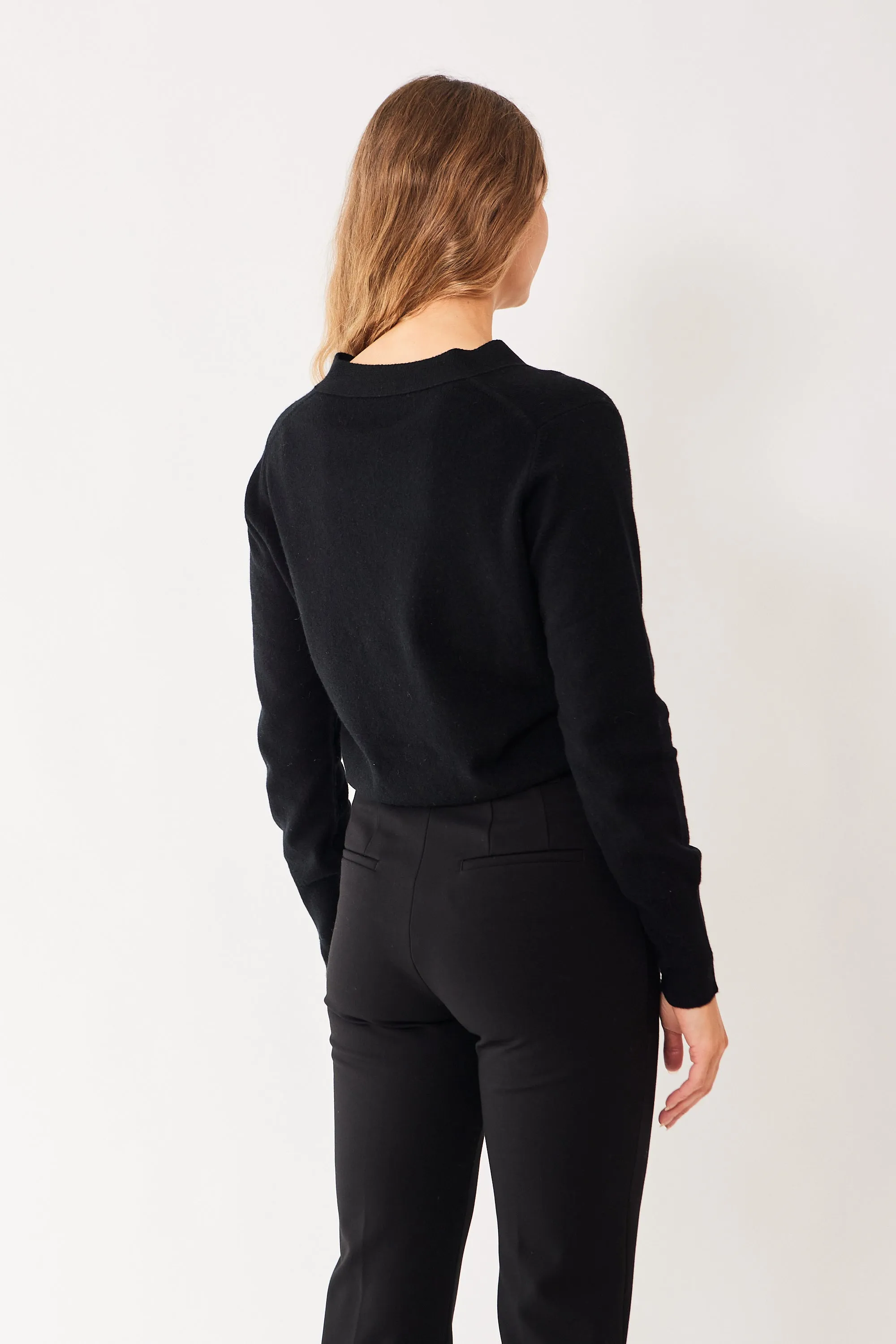 Allude Virgin Wool Cashmere 5 Button Cardigan