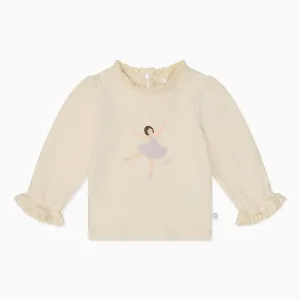 Ballerina Frilled Ribbed Top