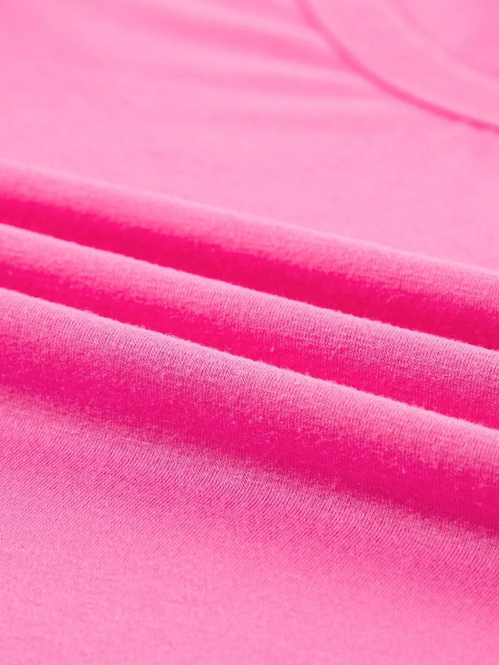 Bonbon Abstract Print Ruffle Sleeve V-Neck T-shirt