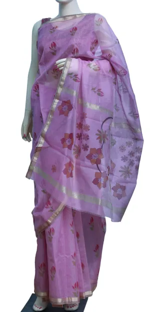 Handloom Cotton-silk Hand-painted Saree