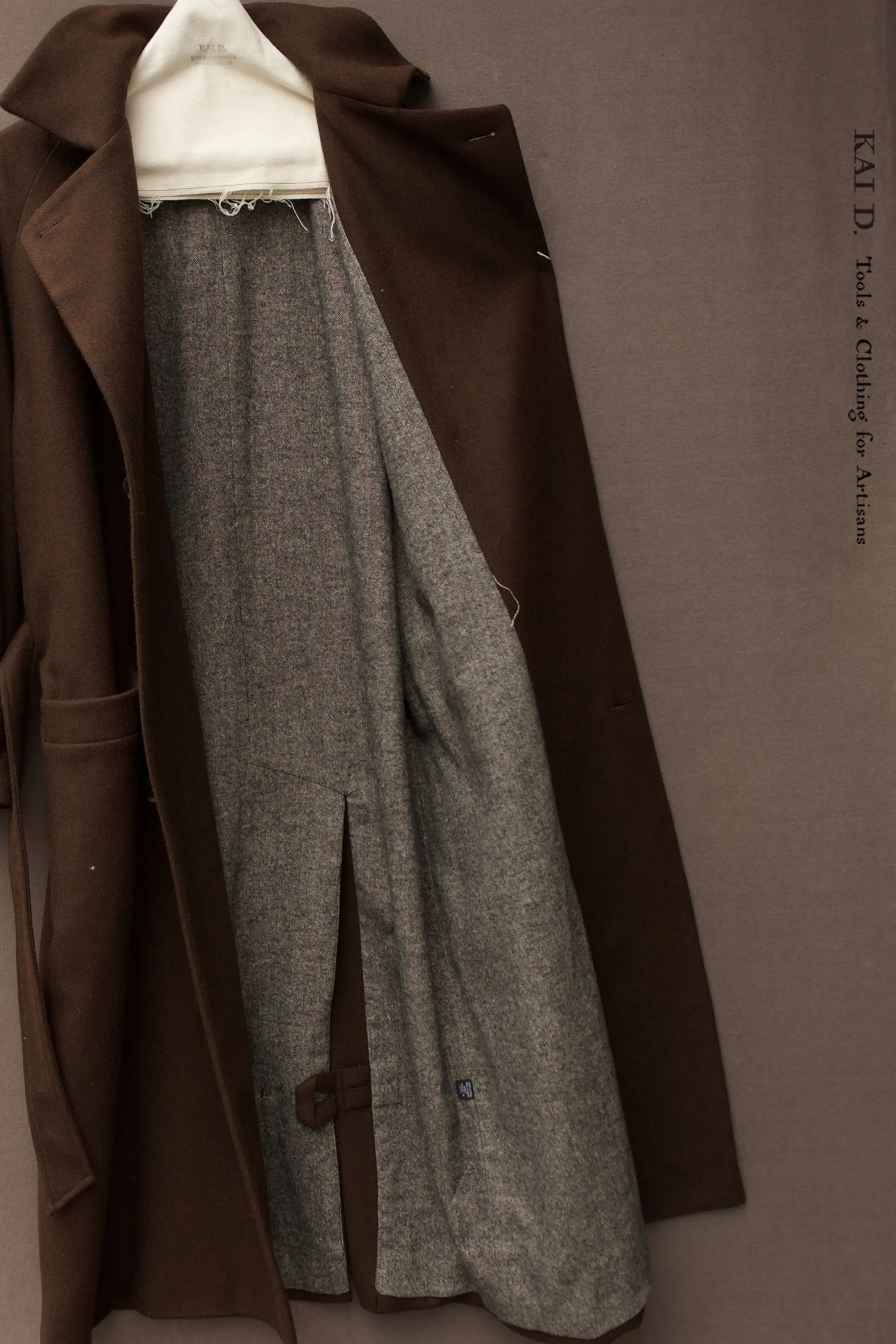 Jolie Coat - Heavy Brown Wool -  S