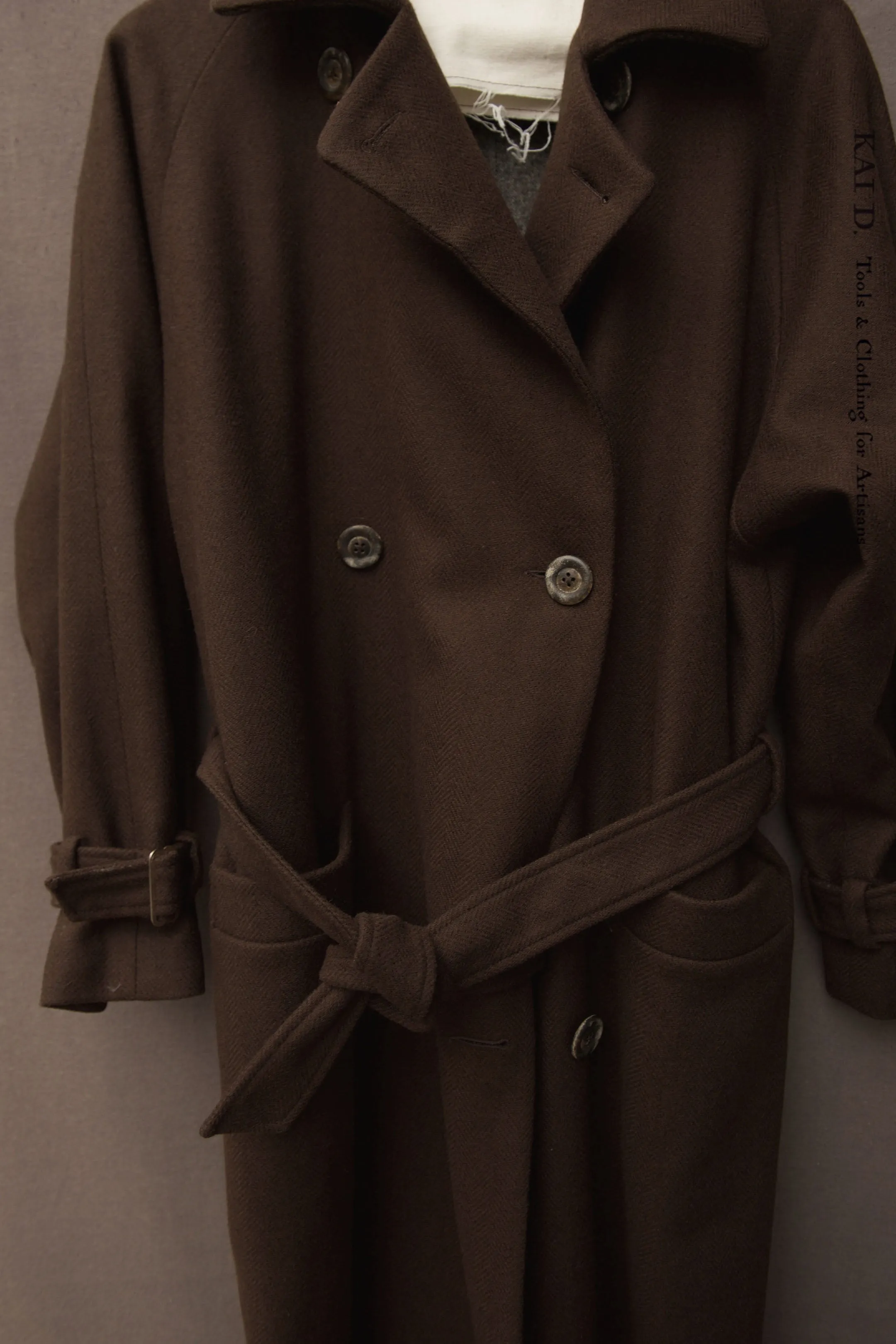Jolie Coat - Heavy Brown Wool -  S