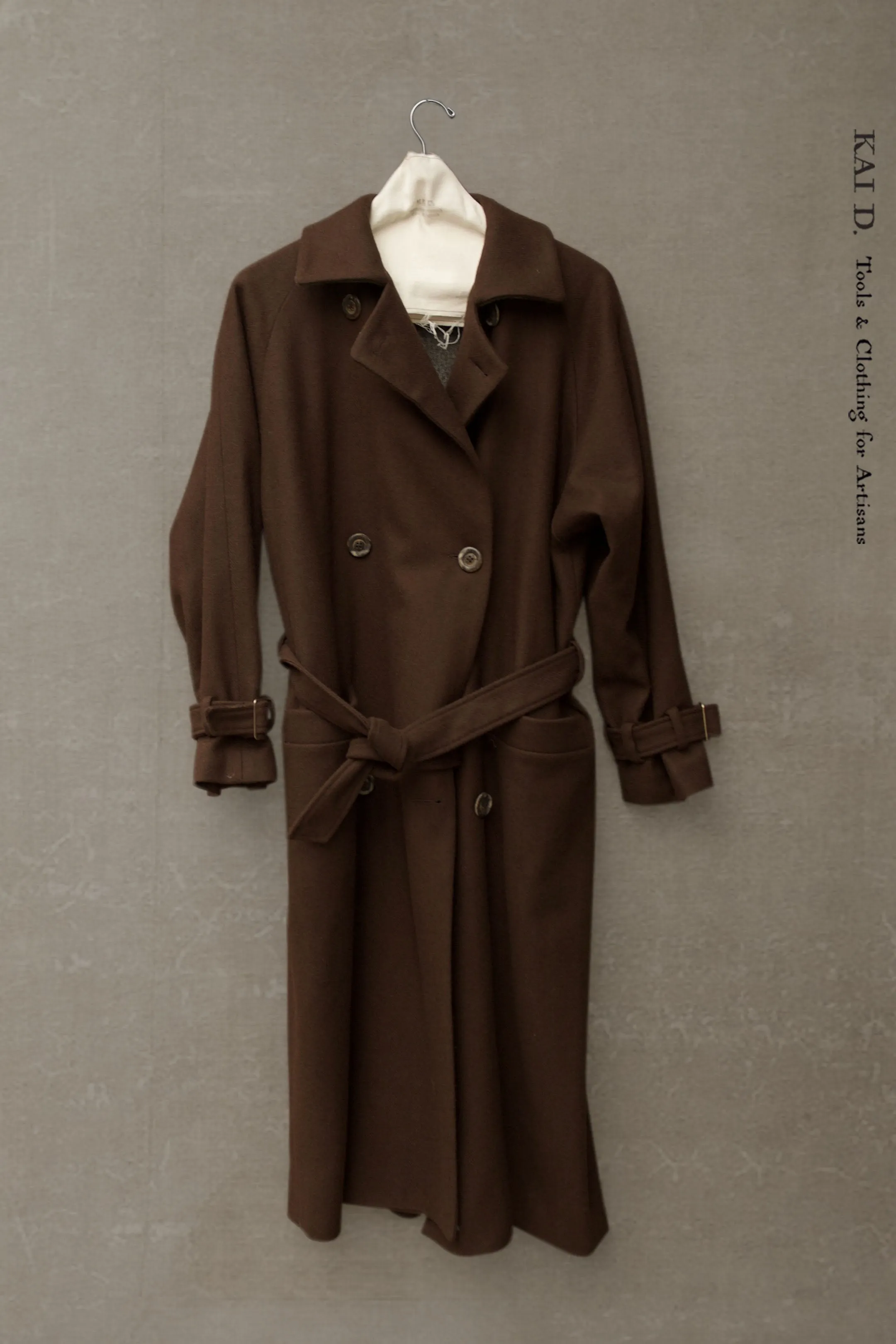 Jolie Coat - Heavy Brown Wool -  S