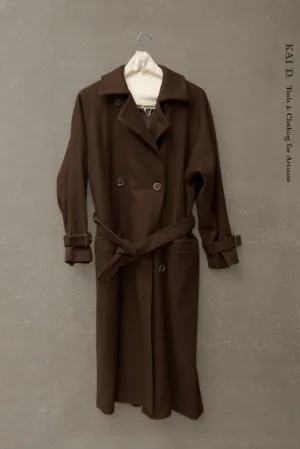 Jolie Coat - Heavy Brown Wool -  S