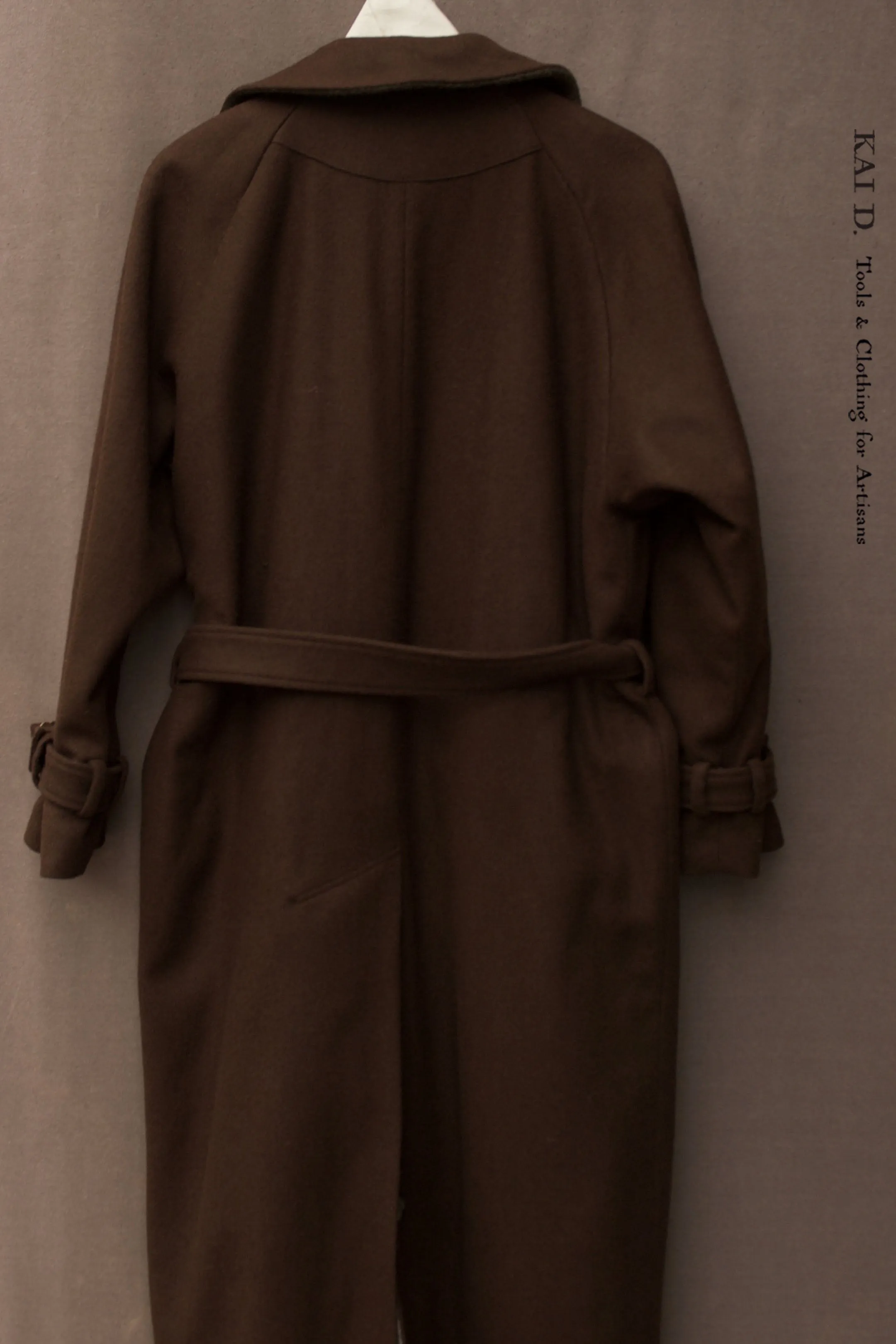 Jolie Coat - Heavy Brown Wool -  S