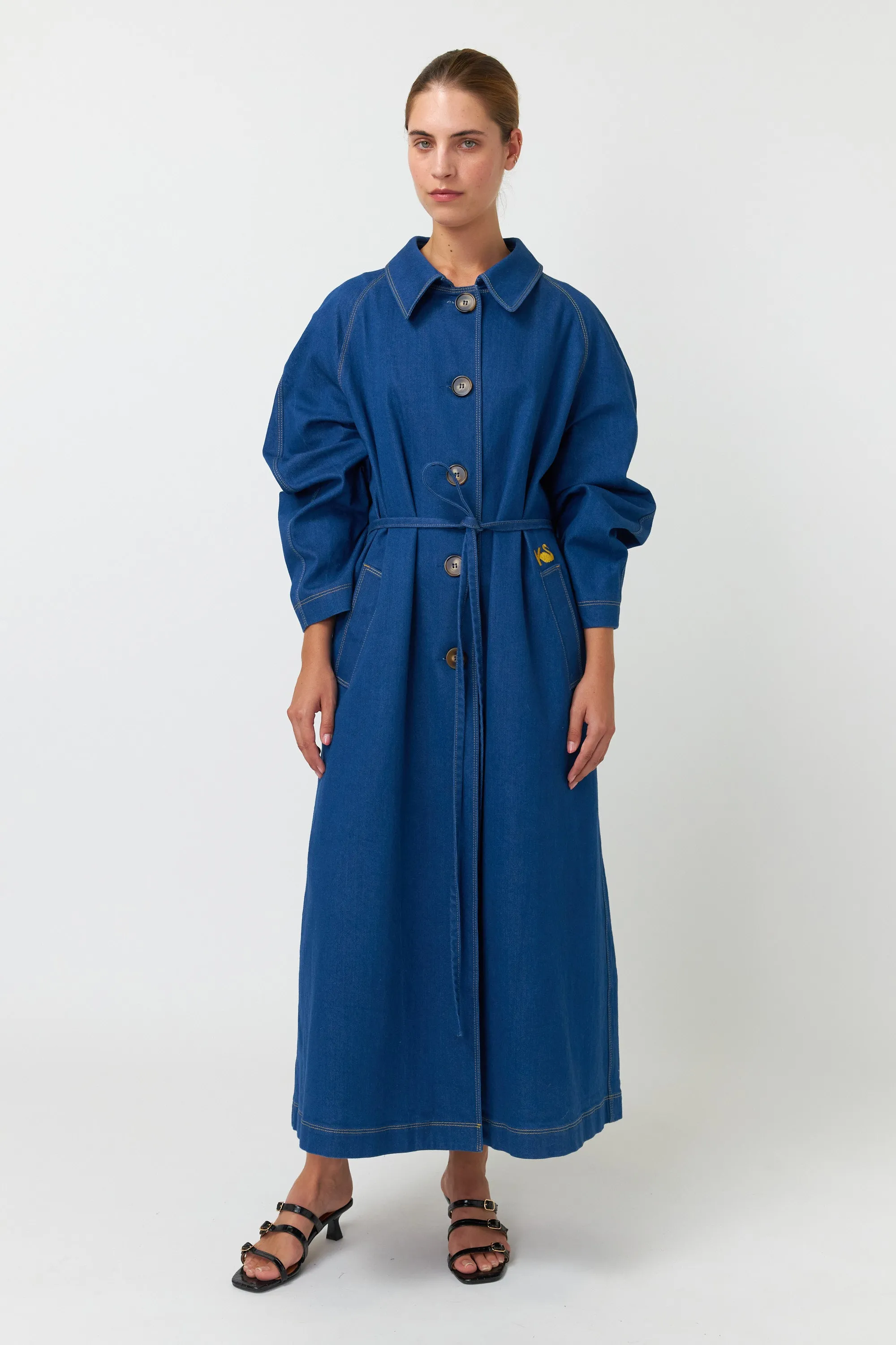 Kate Sylvester Cooper Coat Indigo