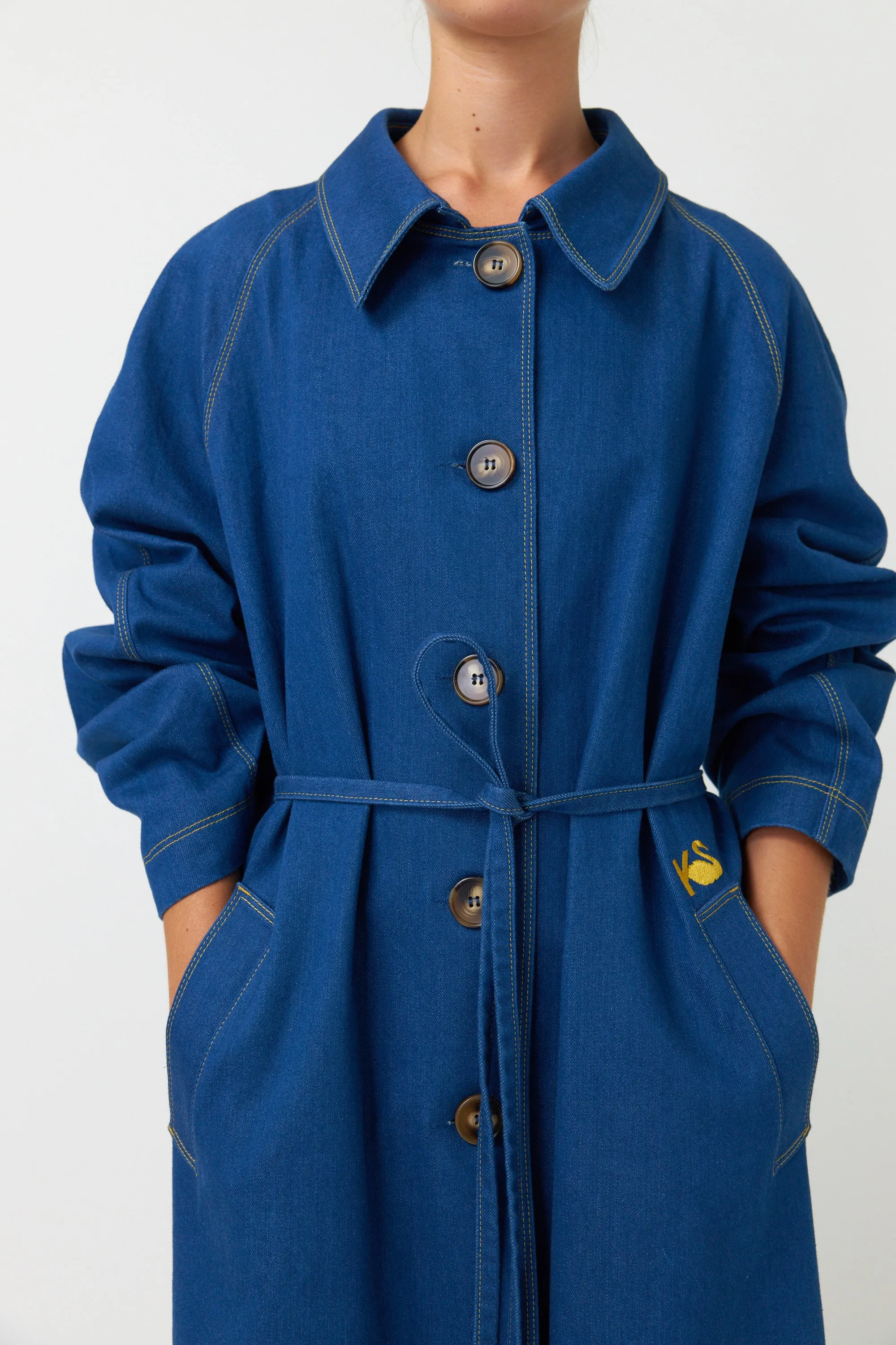 Kate Sylvester Cooper Coat Indigo