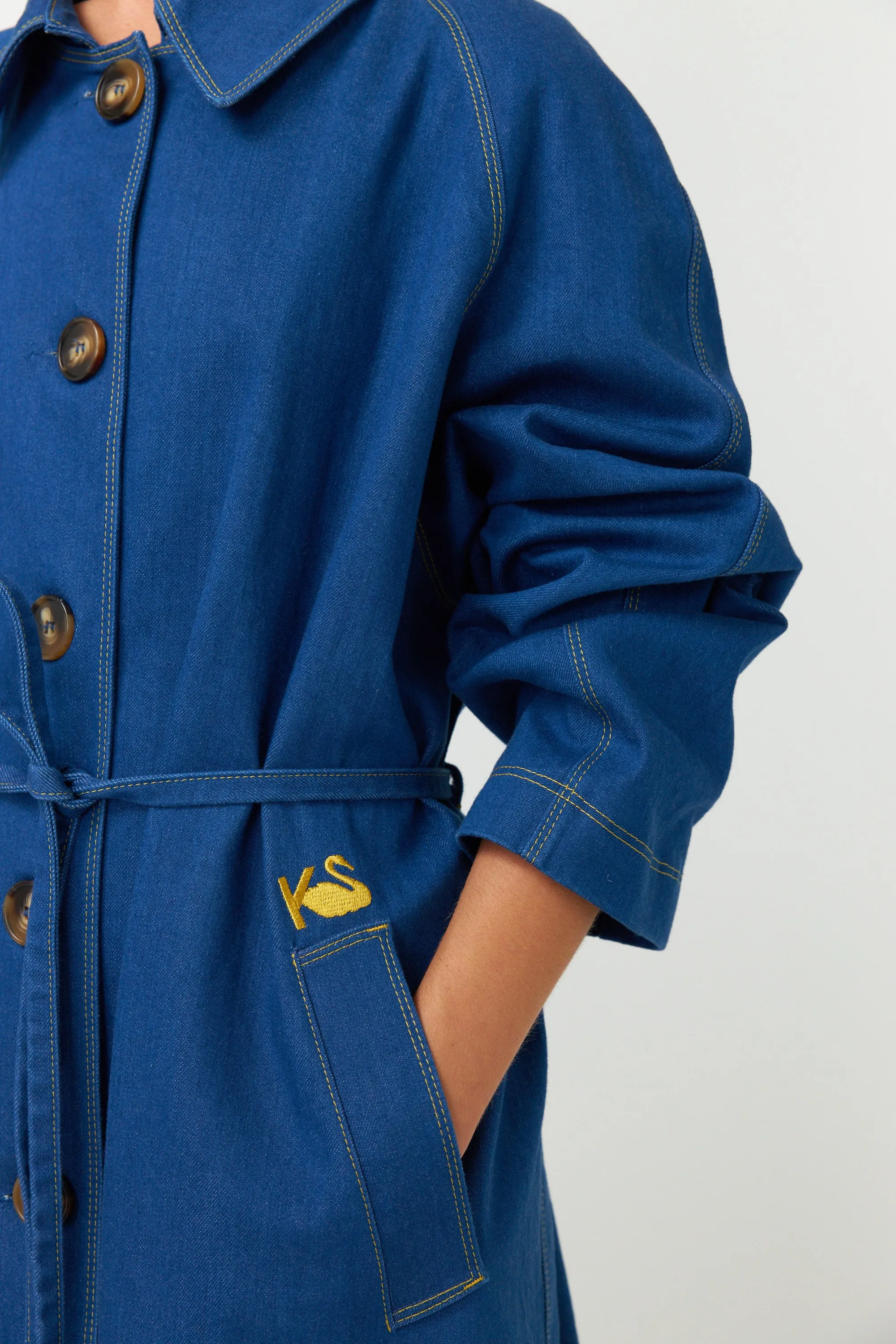 Kate Sylvester Cooper Coat Indigo