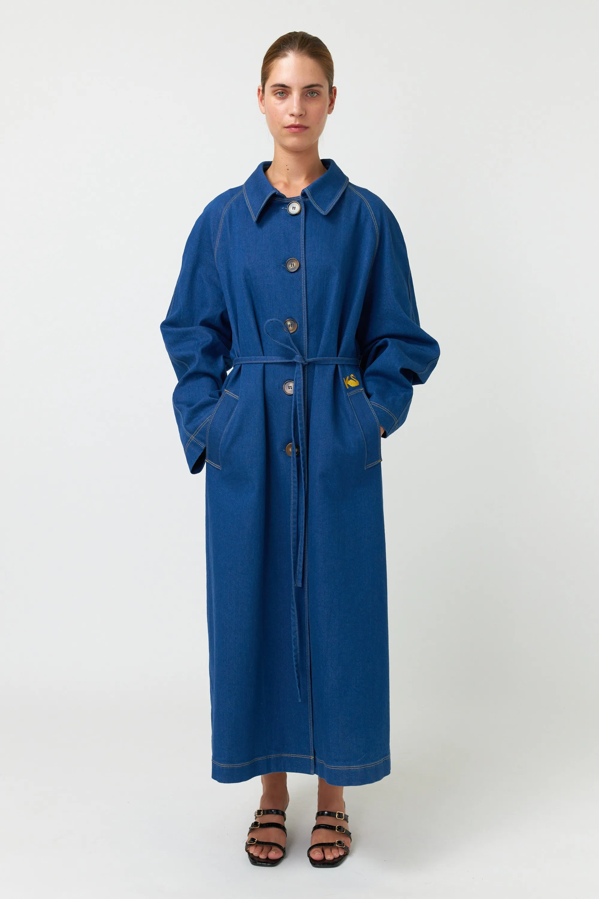 Kate Sylvester Cooper Coat Indigo