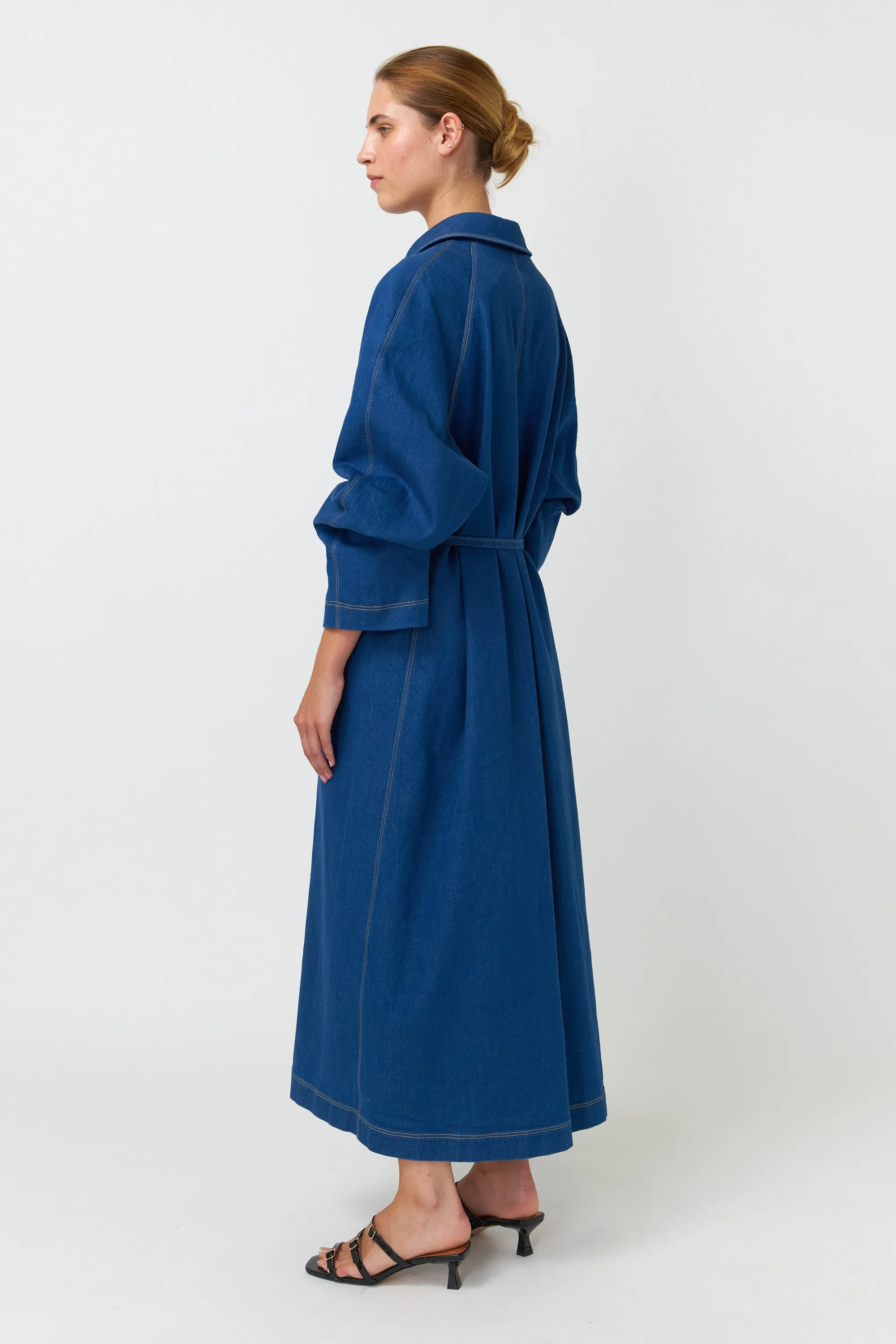 Kate Sylvester Cooper Coat Indigo