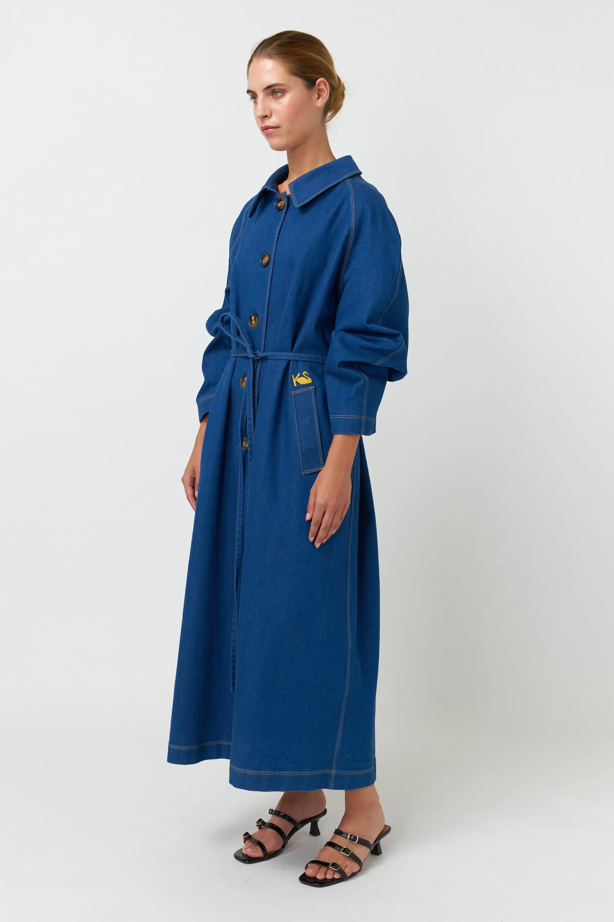 Kate Sylvester Cooper Coat Indigo