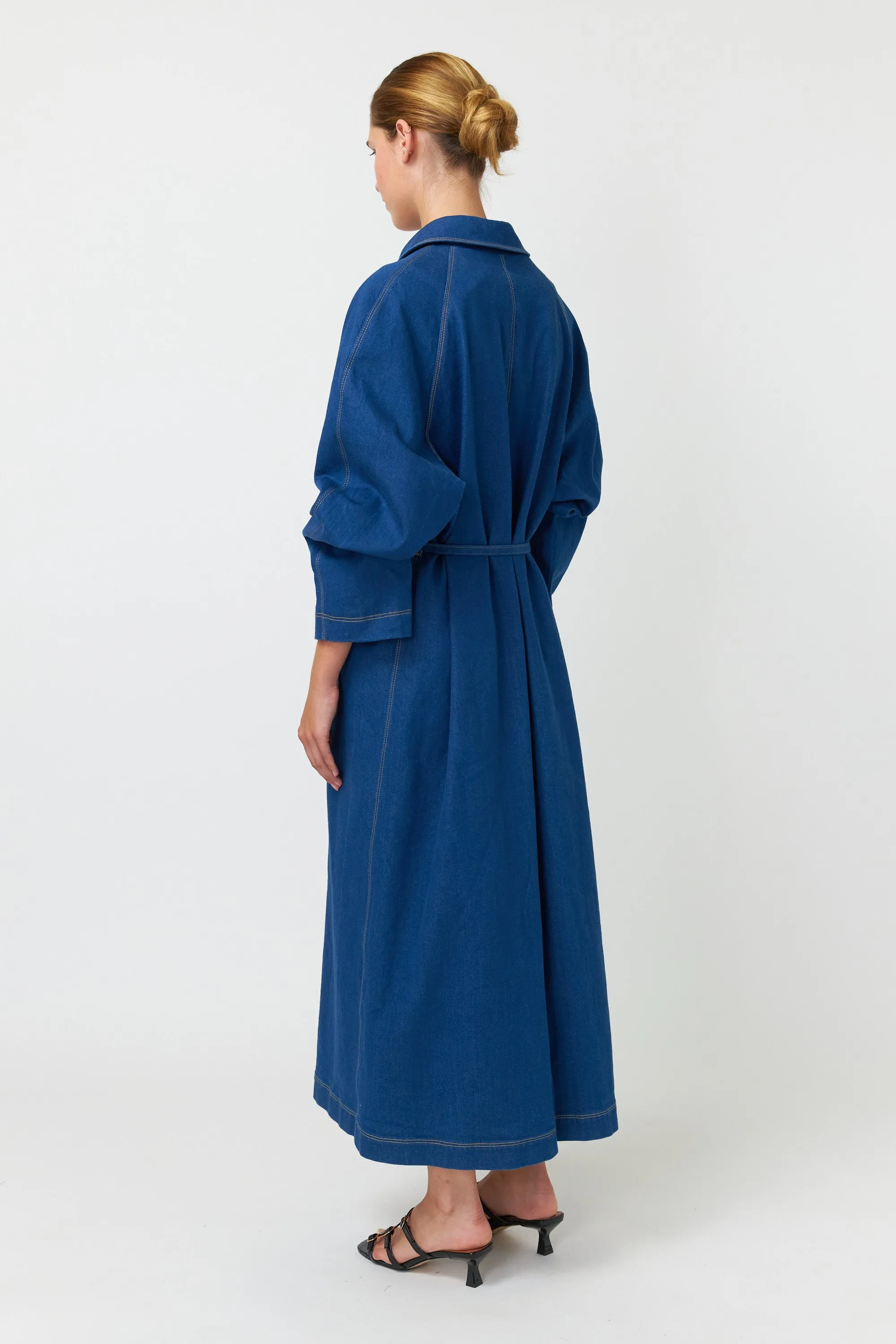 Kate Sylvester Cooper Coat Indigo
