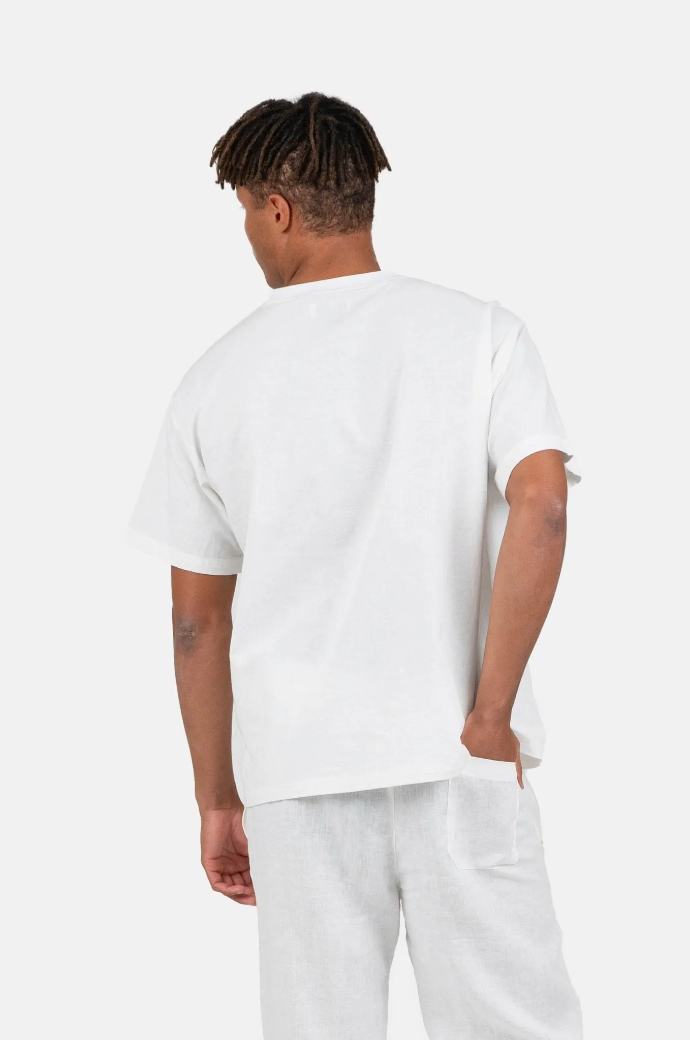 linen T-shirt white
