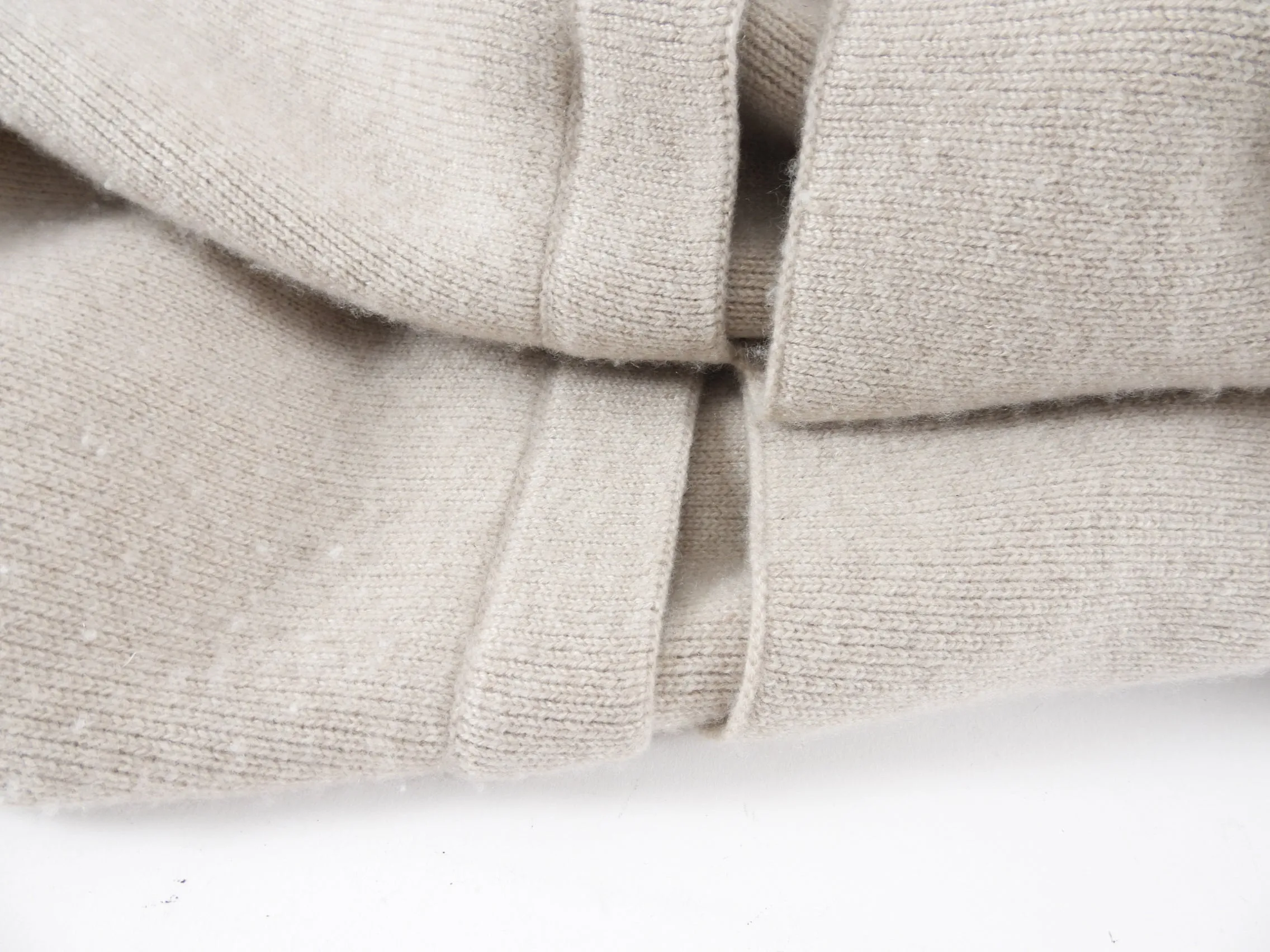 Lisa Yang Light Greige Cashmere Cardigan Sweater - S / M