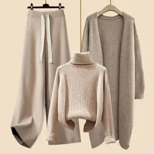 Léonie – Wide-leg pants – Three-piece set