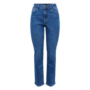 Pieces Straight Leg High Waist Jeans