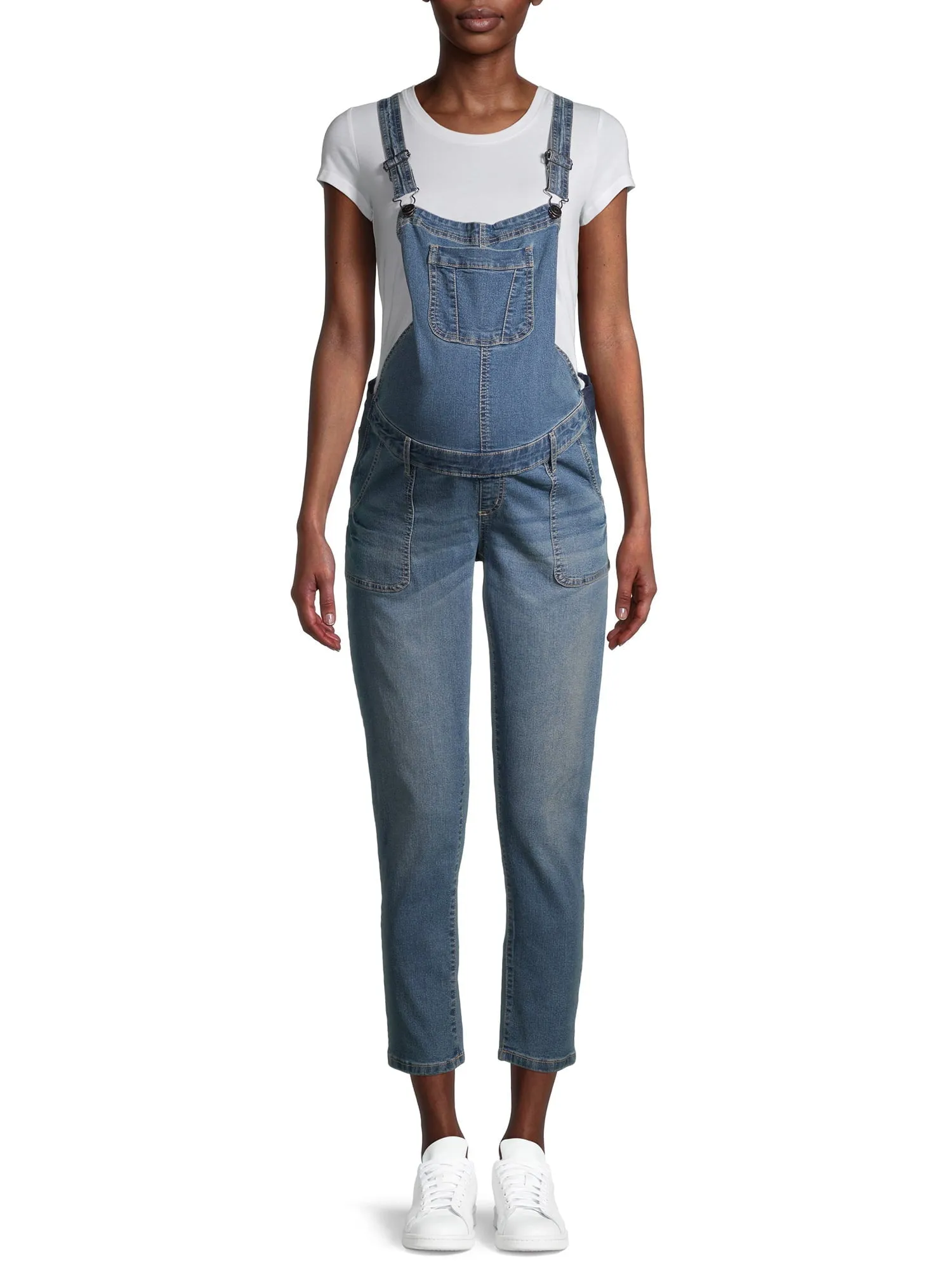Planet Motherhood Maternity Women's Overalls with Side Panel