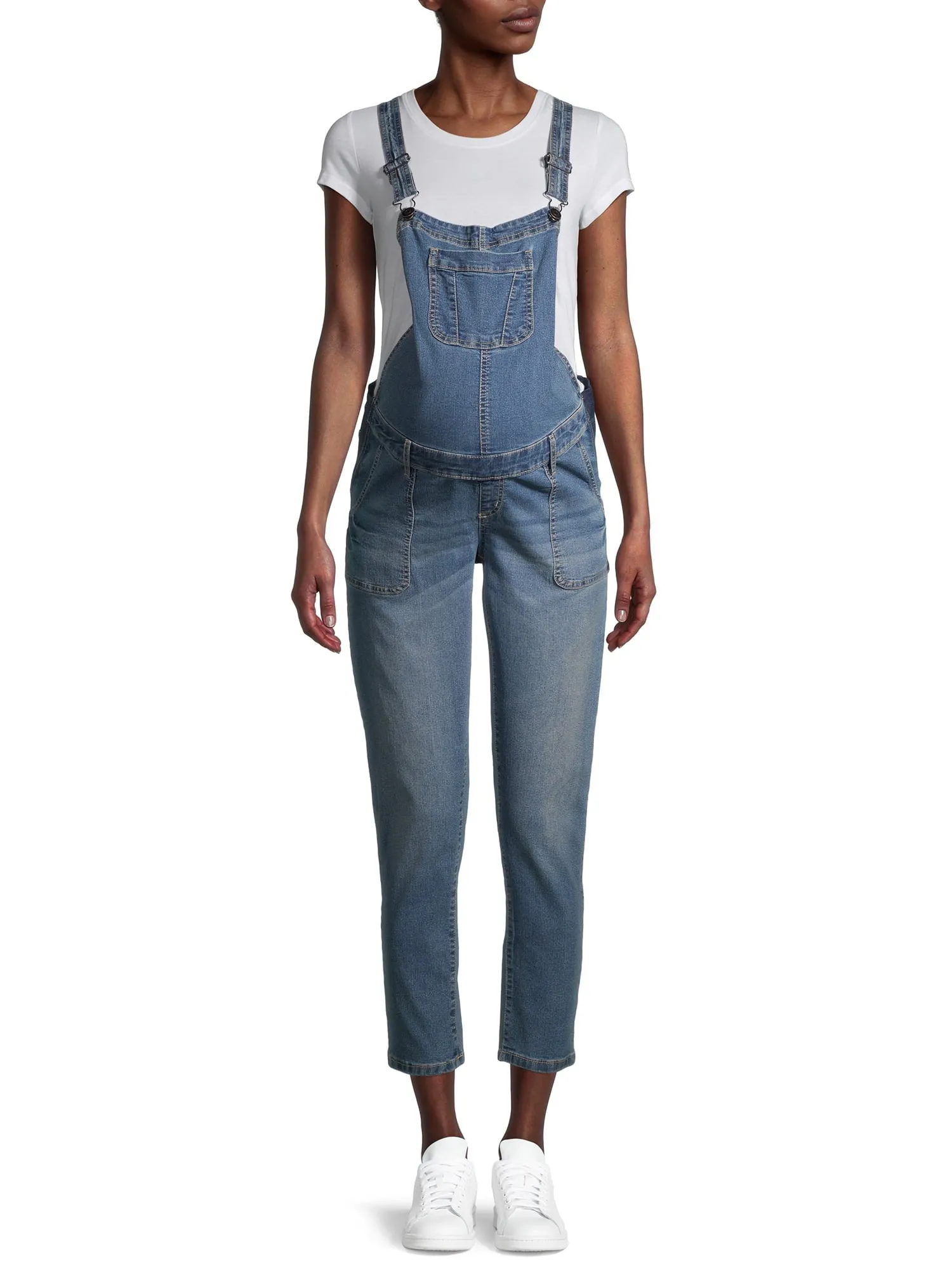 Planet Motherhood Maternity Women's Overalls with Side Panel
