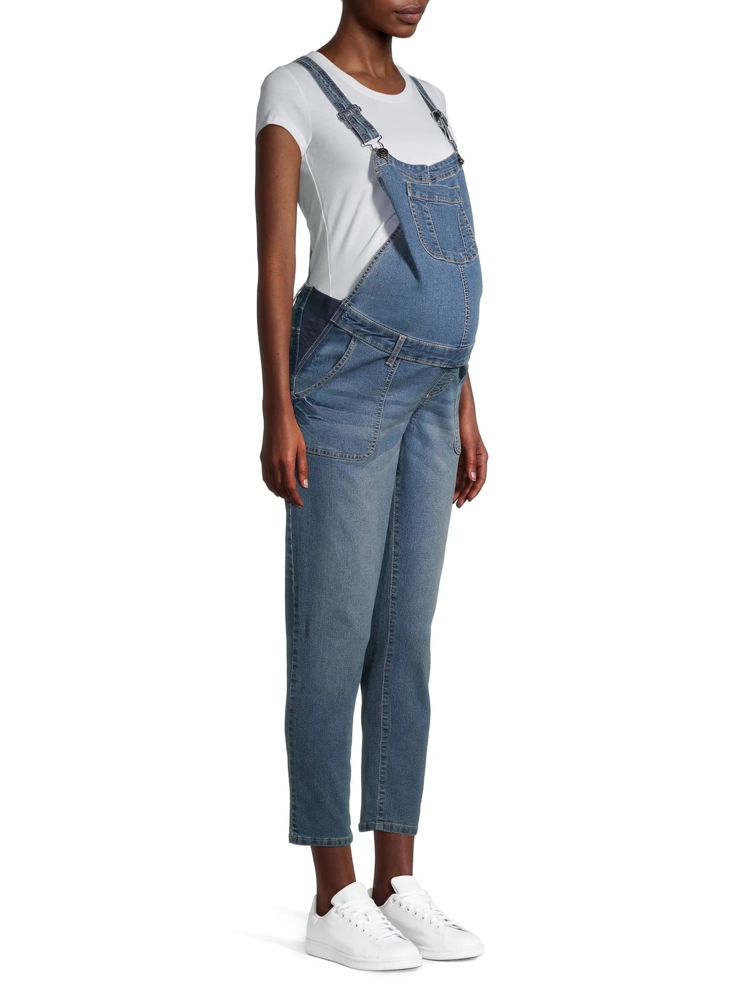 Planet Motherhood Maternity Women's Overalls with Side Panel