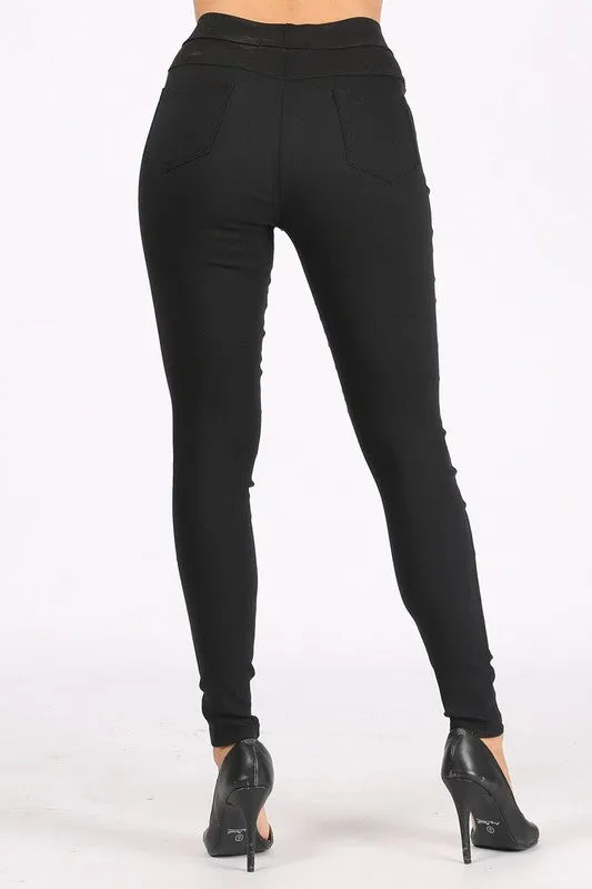 Pocket Front Stretch Denim Pants
