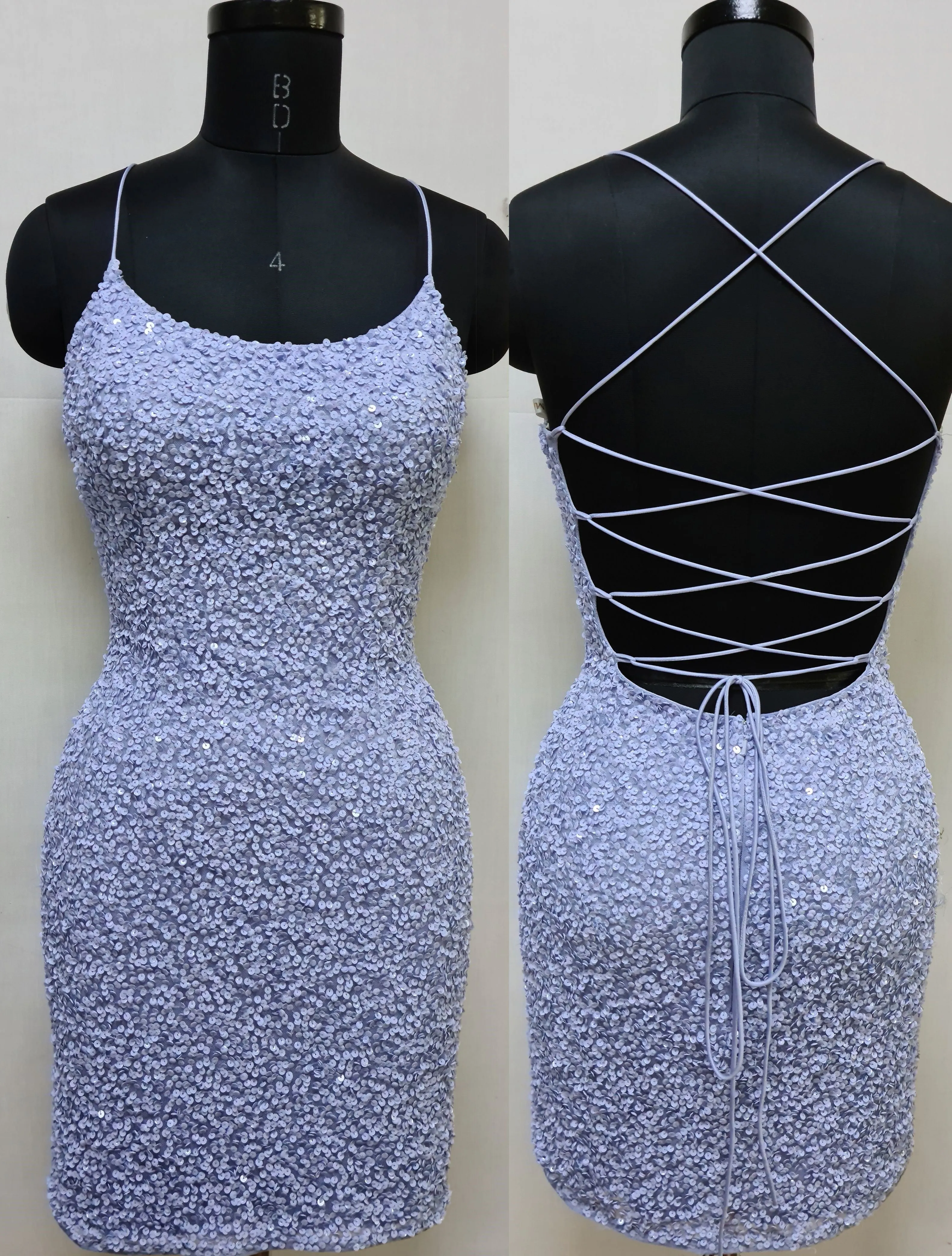 Primavera Couture 3351 Size 0, 6, 12 Yellow Cocktail Dress Short Fitted Sequin Backless Homecoming Dress
