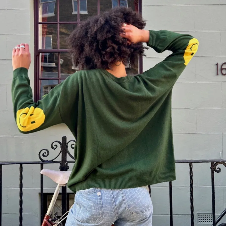 Smile Patch Cashmere Blend Sweater - PRE ORDER