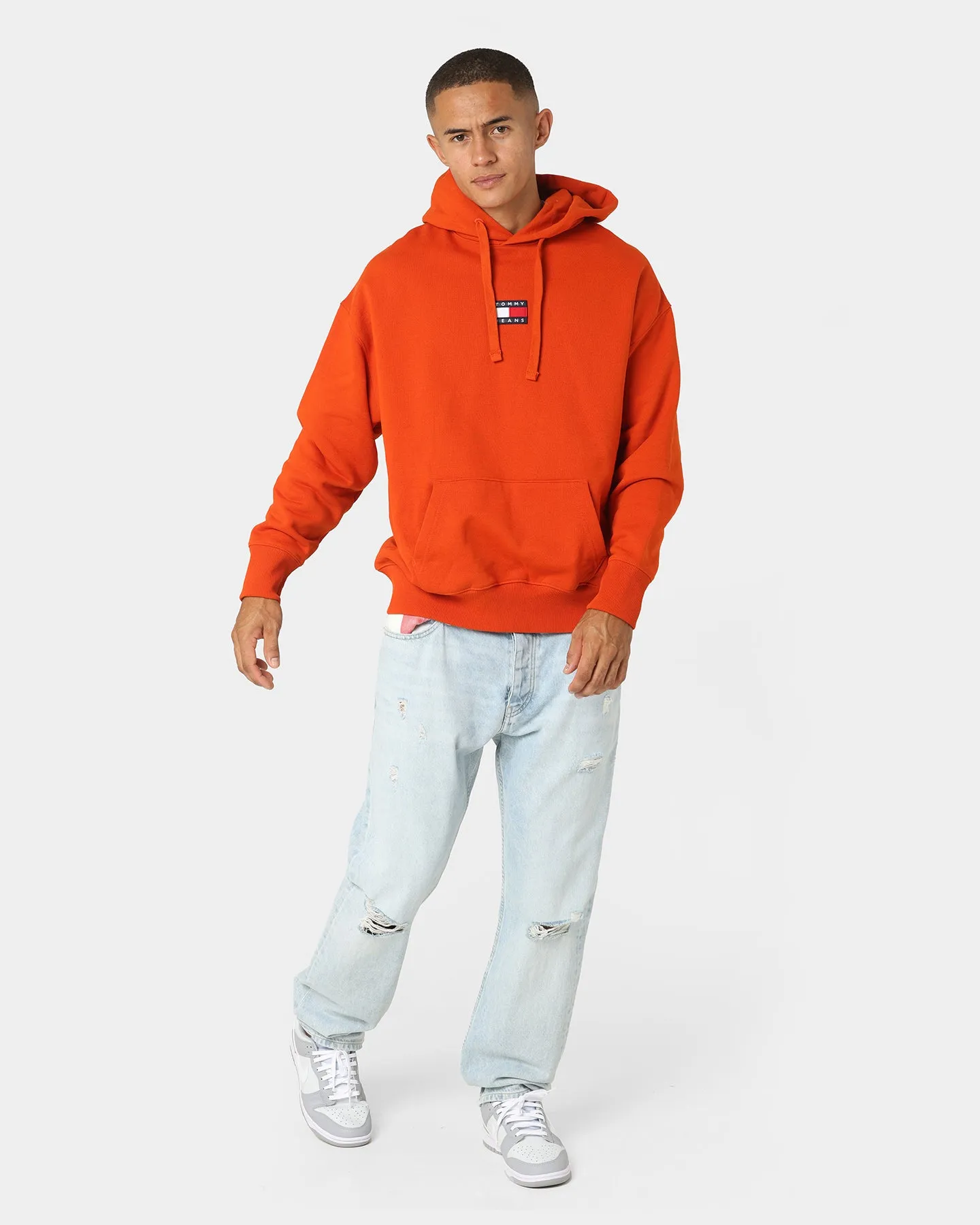 Tommy Jeans Tommy Badge Hoodie Orange Spice