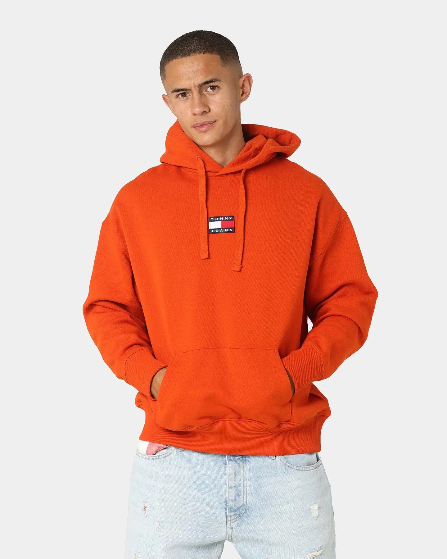 Tommy Jeans Tommy Badge Hoodie Orange Spice