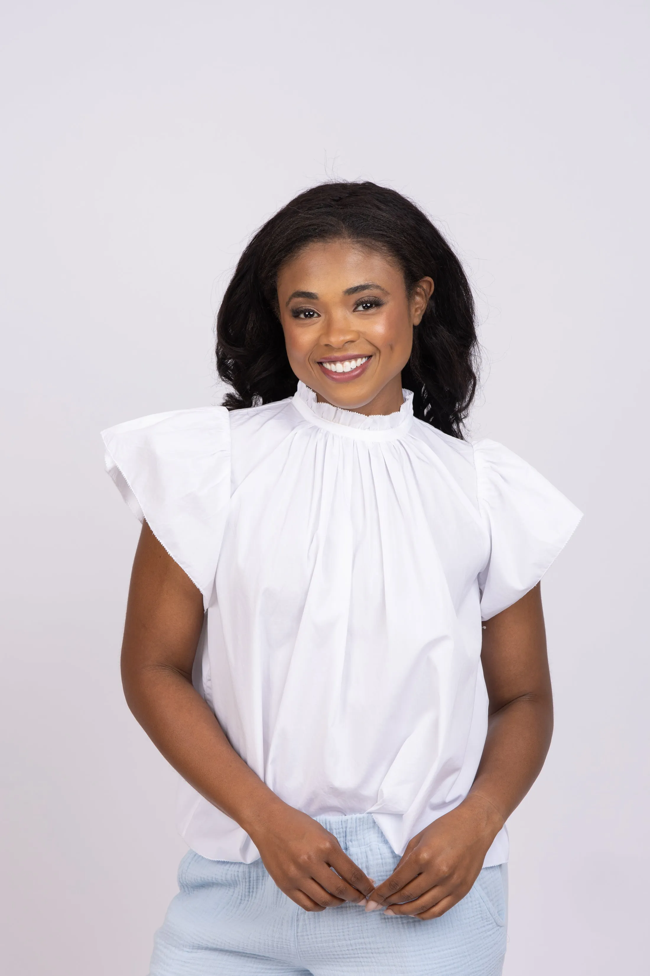 Trovata Carla Top in White