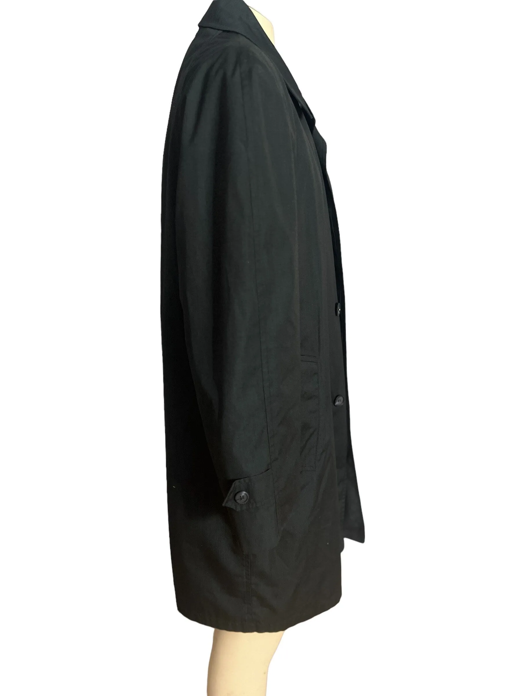 Vintage Gleneagles blue trench coat jacket 44 R
