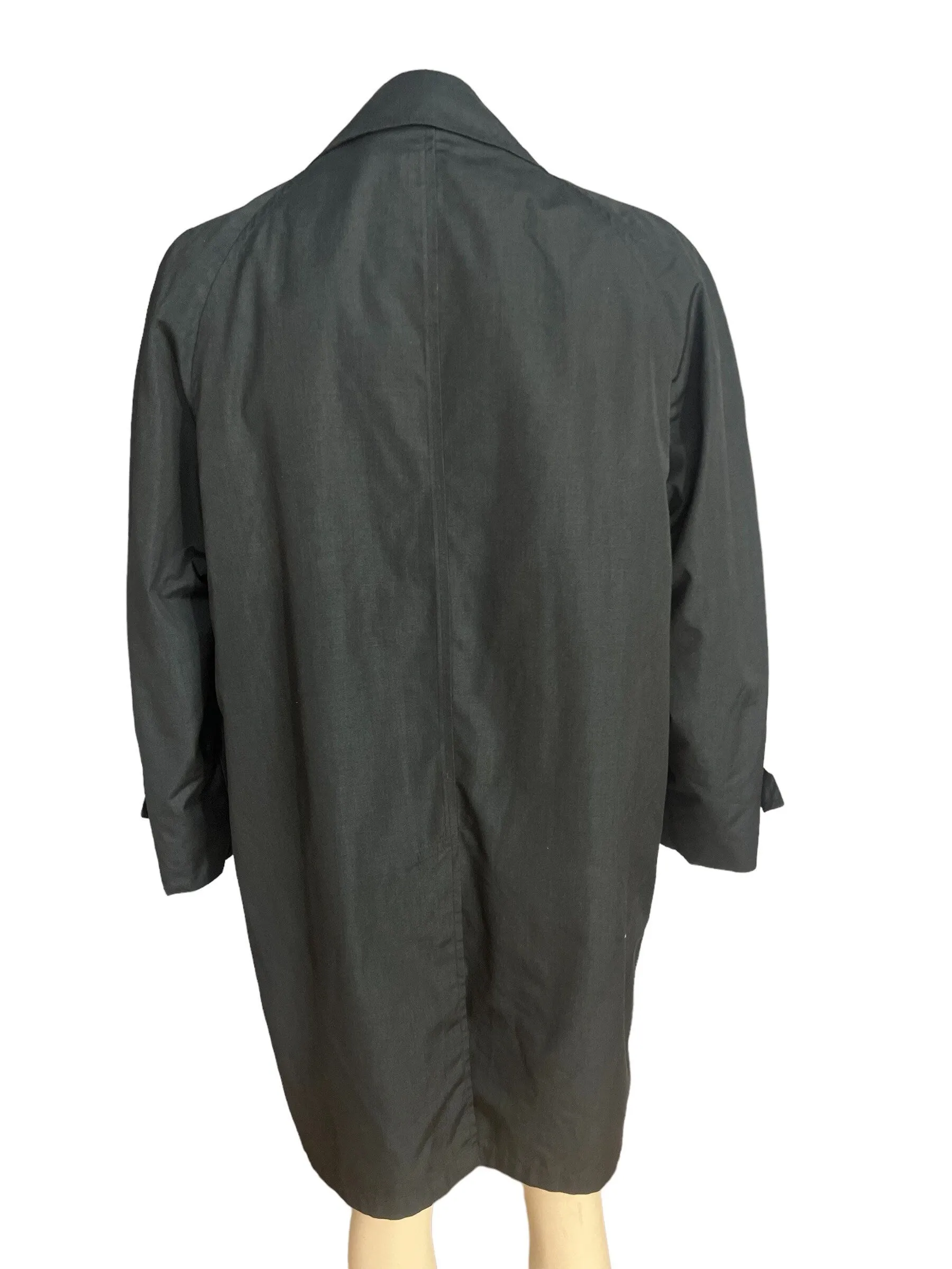 Vintage Gleneagles blue trench coat jacket 44 R