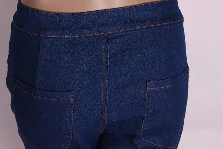 Women Skinny Jeans High Waist Blue