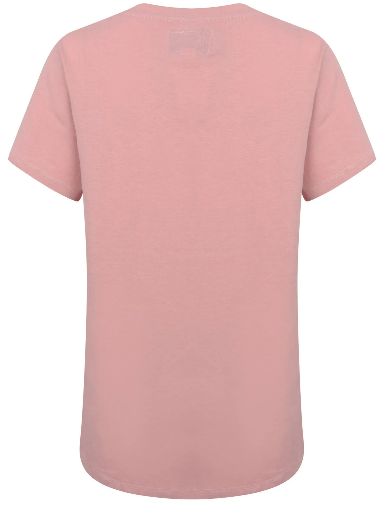 Womens Crew Neck Cotton Jersey T-Shirt In Pink - Tokyo Laundry