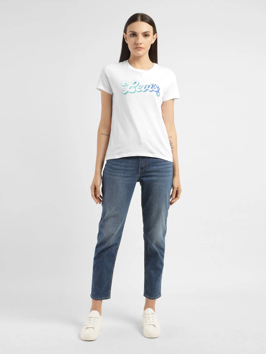 Womens Graphic Print Crew Neck T Shirt